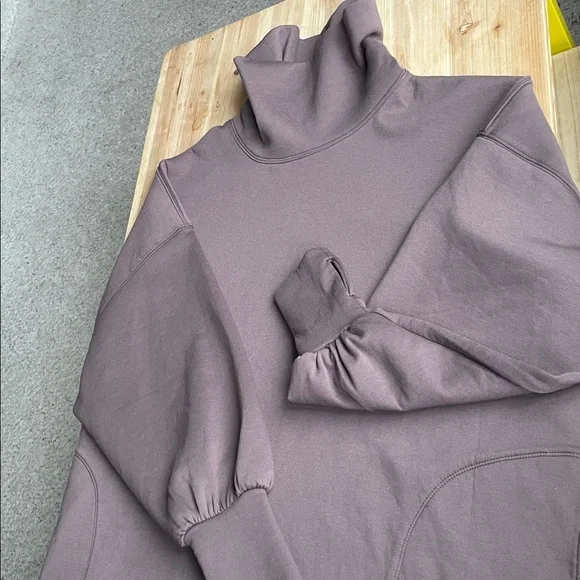 Free People Movement Slouchy Oversized Turtleneck Pullover Sweater Brown NEW - Picture 9 of 13